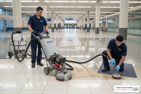 Commercial tile cleaning