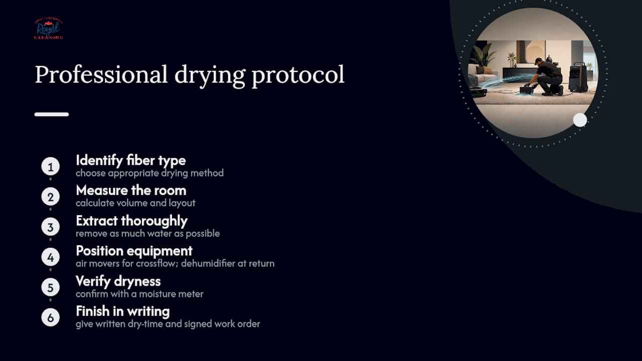 How Professionals Actually Manage and Verify Drying Time — overview diagram