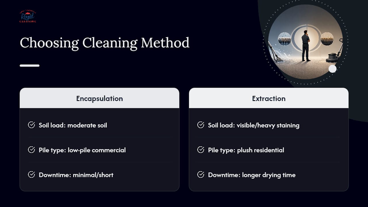 Encapsulation and extraction method comparison
