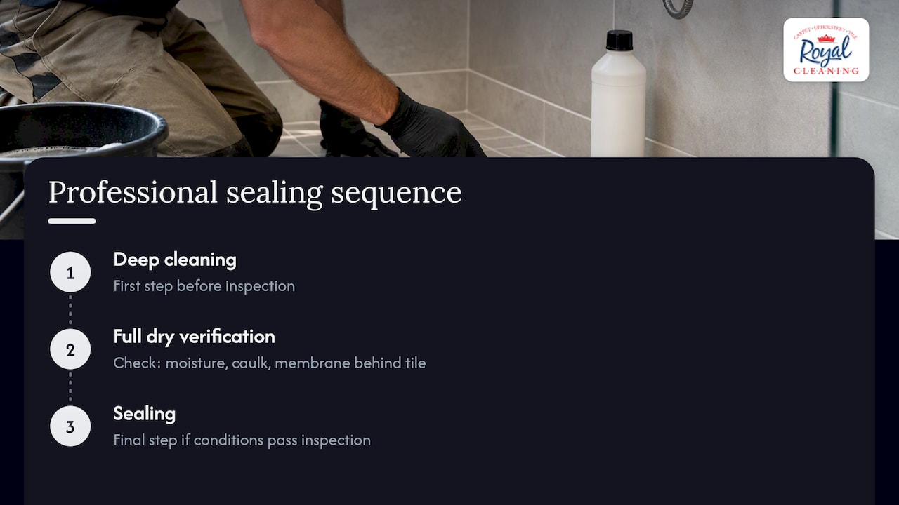 A Professional's View on Grout Sealing in Showers — overview diagram